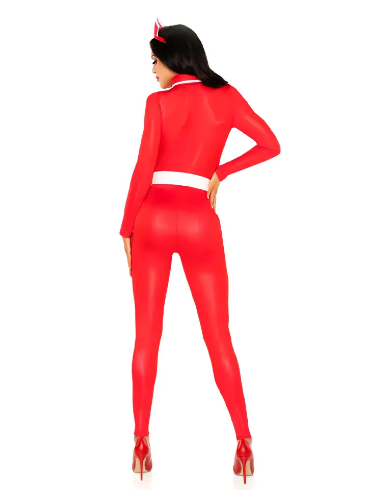 Hospital Heartbreaker Catsuit Red - Nurse costume 3 [full]