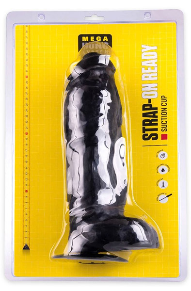 HUNG System Zac XL Black 32,5 cm - Extra girthy anal dildo 3