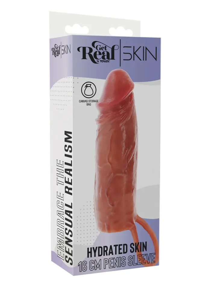 Hydrated Skin Penis Sleeve Silicone 16 cm - Penis extender/penis sleeve 5 [full]