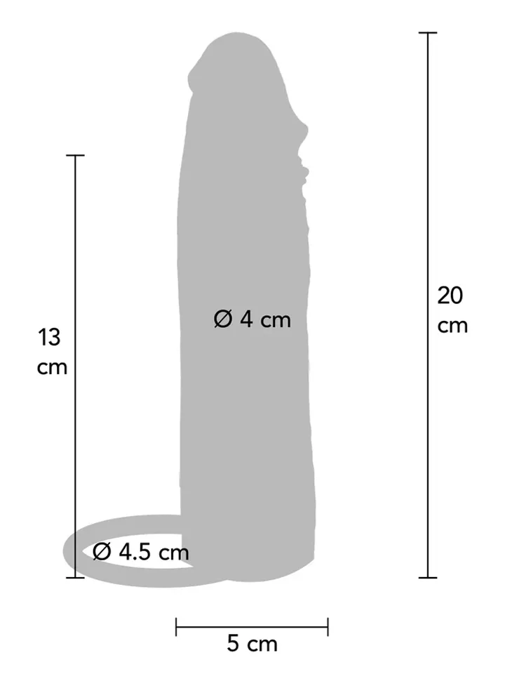 Hydrated Skin Penis Sleeve Vibrating 20 cm - Vibrating penis extender 4 [full]