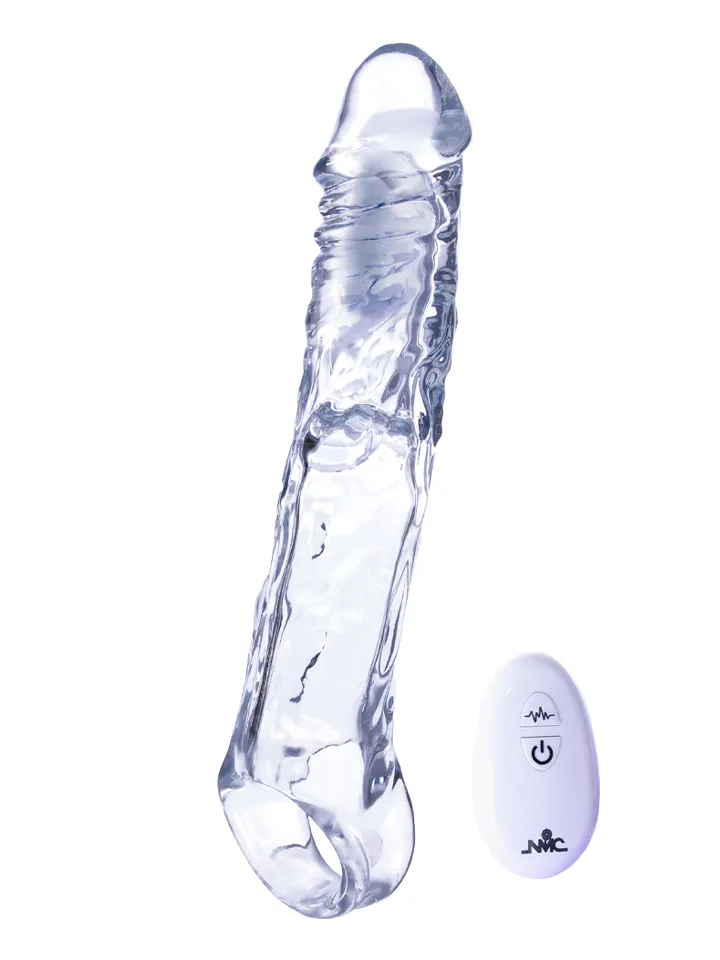 Ice Crystals Length Enhancer With Bullet - Vibrating penis extender 1 [full]