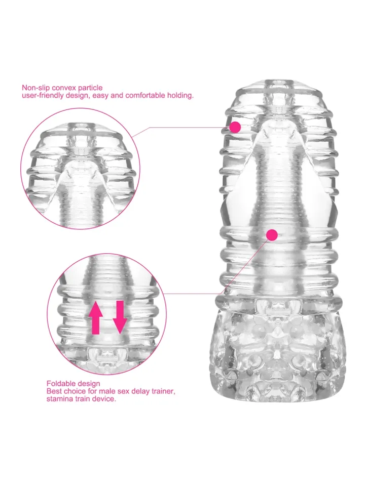 Ice Girl Clear Conical Masturbator - Stroker 4 [full]