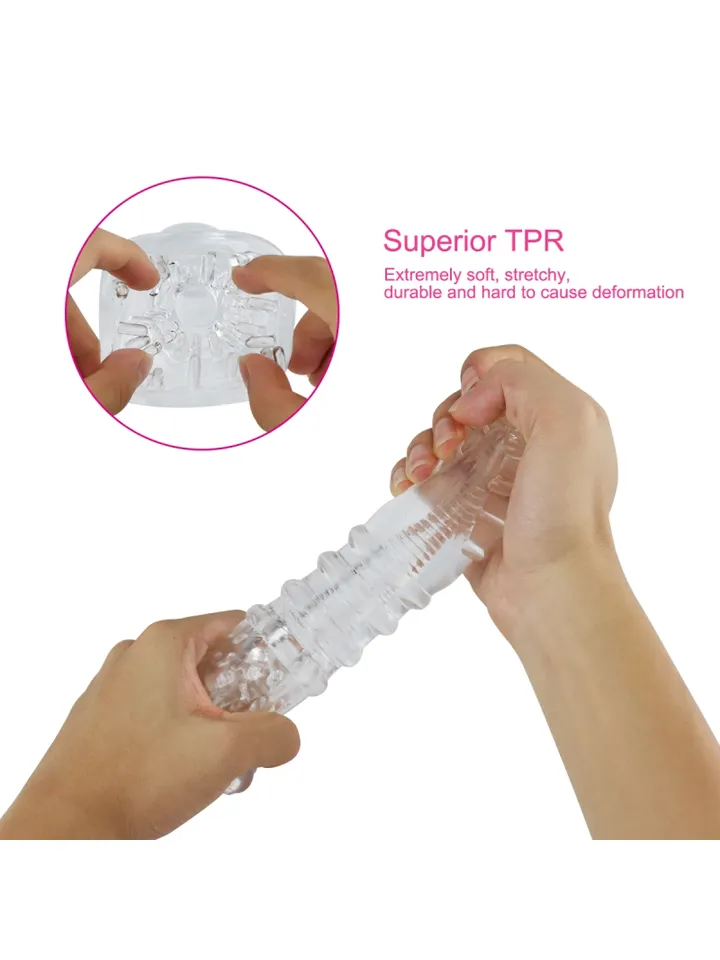 Ice Girl Clear Conical Masturbator - Stroker 5 [full]