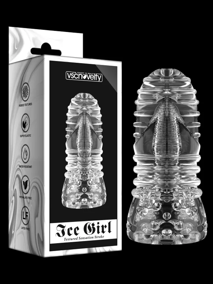 Ice Girl Clear Conical Masturbator - Stroker 6 [full]