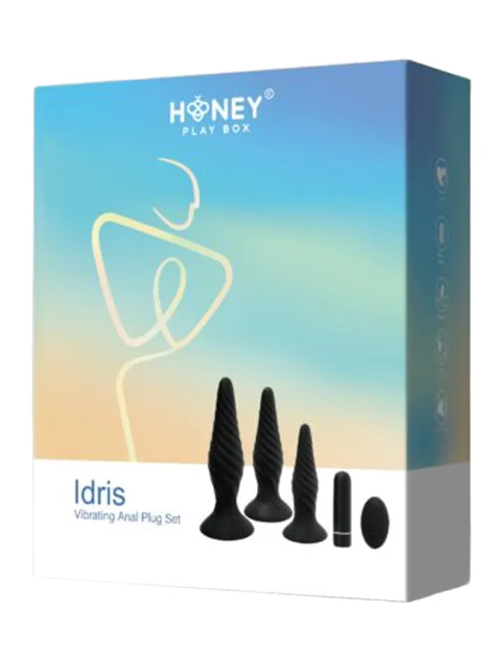 Idris Vibrating Anal Plug Set - Anal toys in a set 5 [full]