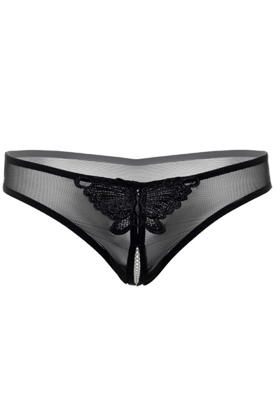 Indra Crotchless Beaded Thong - Crotchless panties 3