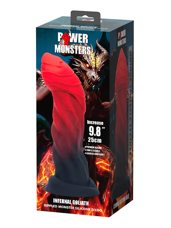 Infernal Goliath Rippled Monster Silicone Dildo 25 cm - Dragon dildo 3 [full]