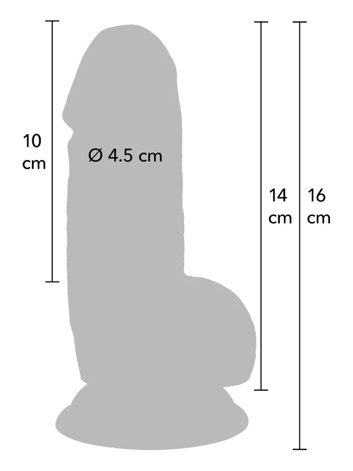 Inferno Realistic Dildo 16 cm - Lifelike dildo 2 [full]