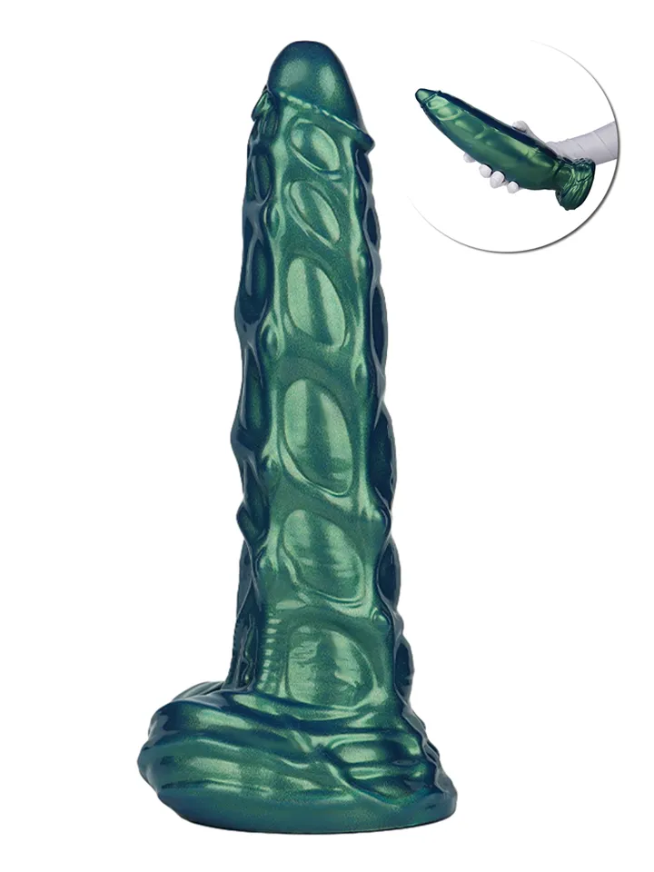 Inflatable Monster Dildo Green 24 cm - Inflatable dildo 1 [full]