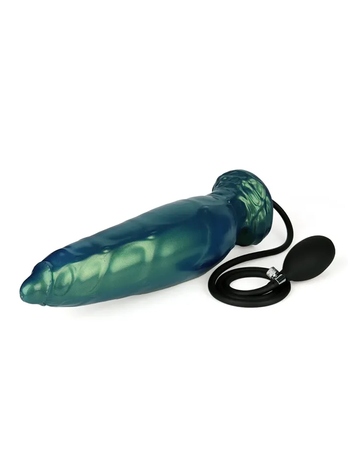 Inflatable Monster Dildo Green 24 cm - Inflatable dildo 3 [full]