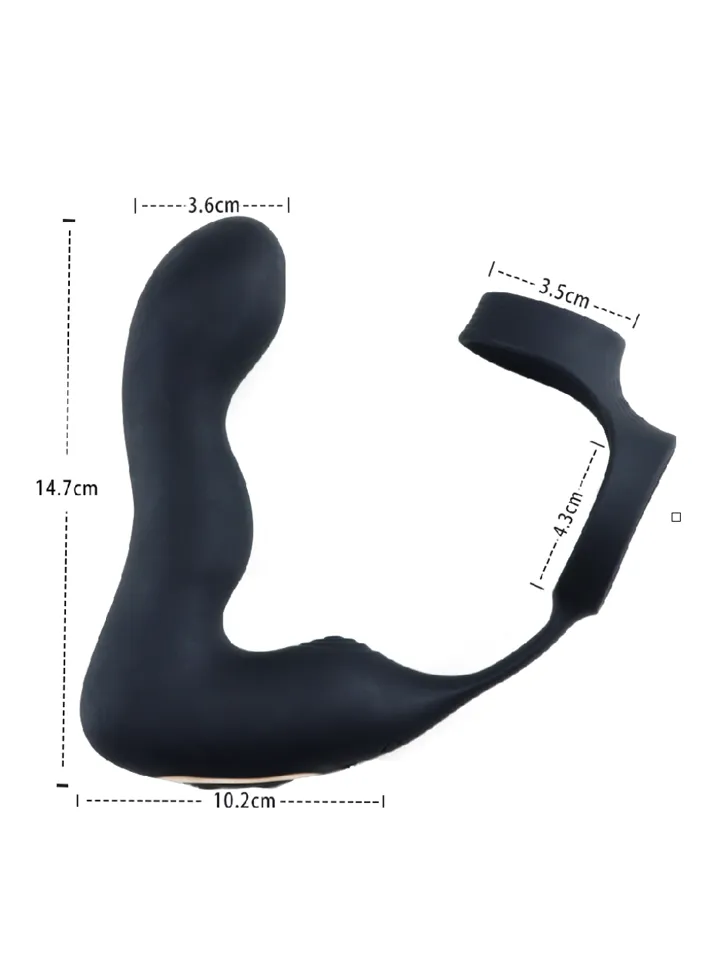 Inflatable Vibrating Prostate Massager - Prostate vibrator with penis ring 5
