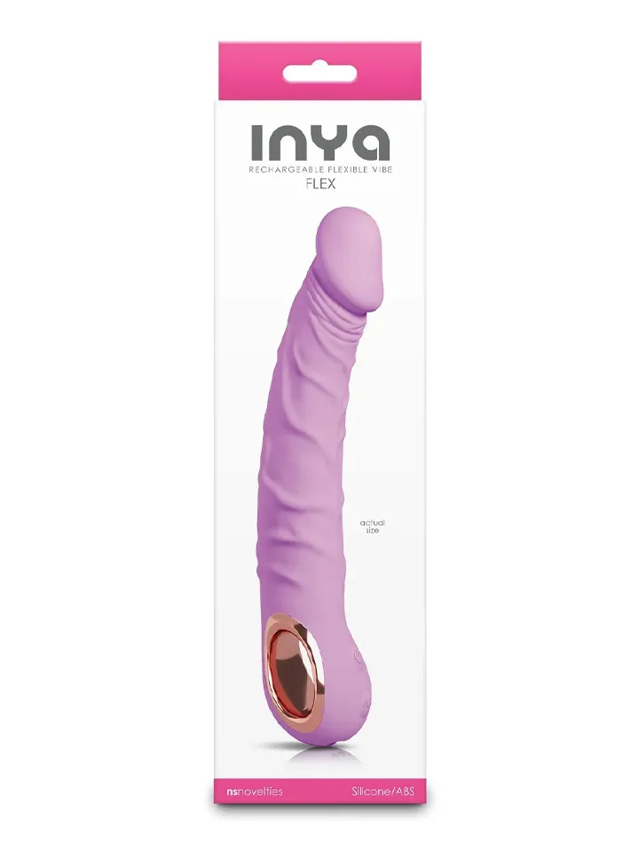 Inya Flex Realistic Rechargeable Silicone Flexible Vibrator - Vibrating dildo 3 [full]