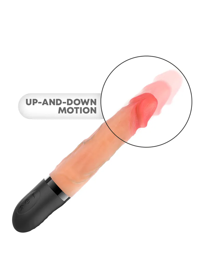 Jean Up & Down Vibrator With Heat Effect 24 cm - Vibrating dildo 2 [full]
