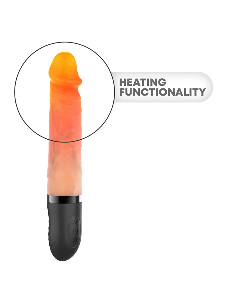 Jean Up & Down Vibrator With Heat Effect 24 cm - Vibrating dildo 3 [full]