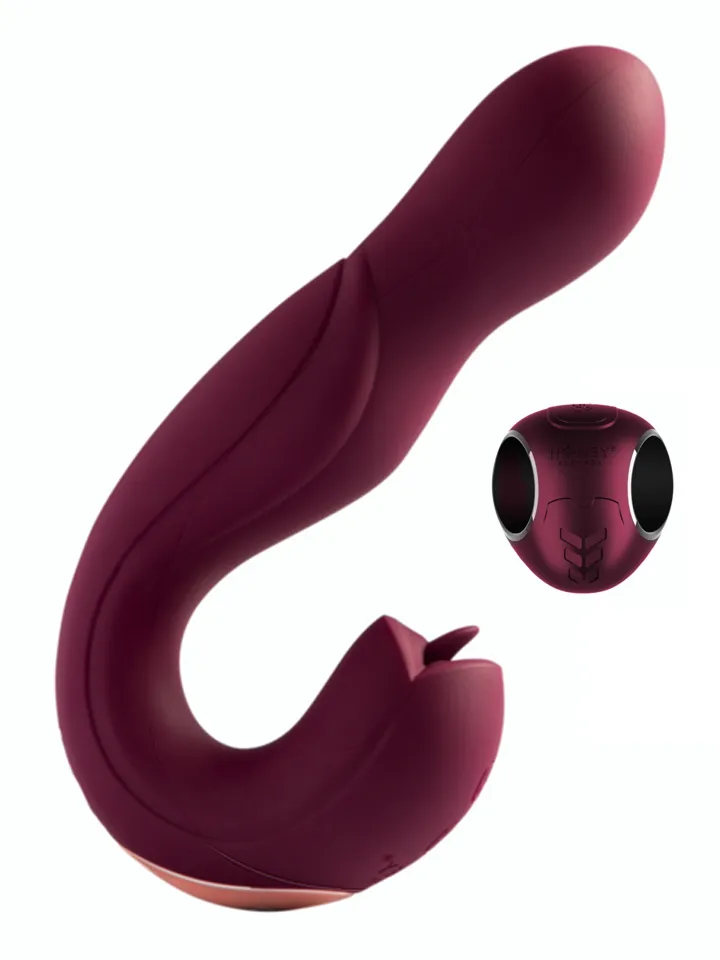Joi Pro Rotating Head G-spot Vibrator & Clit Licker Red - G-spot vibrator 1 [full]
