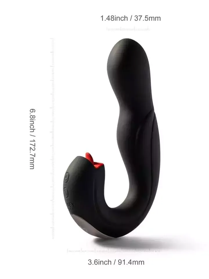 Joi Pro Rotating Head G-spot Vibrator & Clit Licker Red - G-spot vibrator 5 [full]