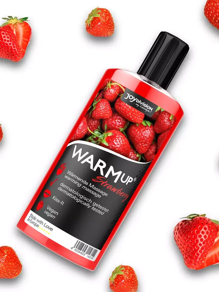 Joydivision Warm-up Massage Oil Strawberry 150ml - Massage oil Strawberry 2 [full]