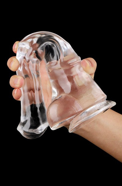 Jumpy Clear Monster Dildo L 33,5 cm - Monster-Dildo 5