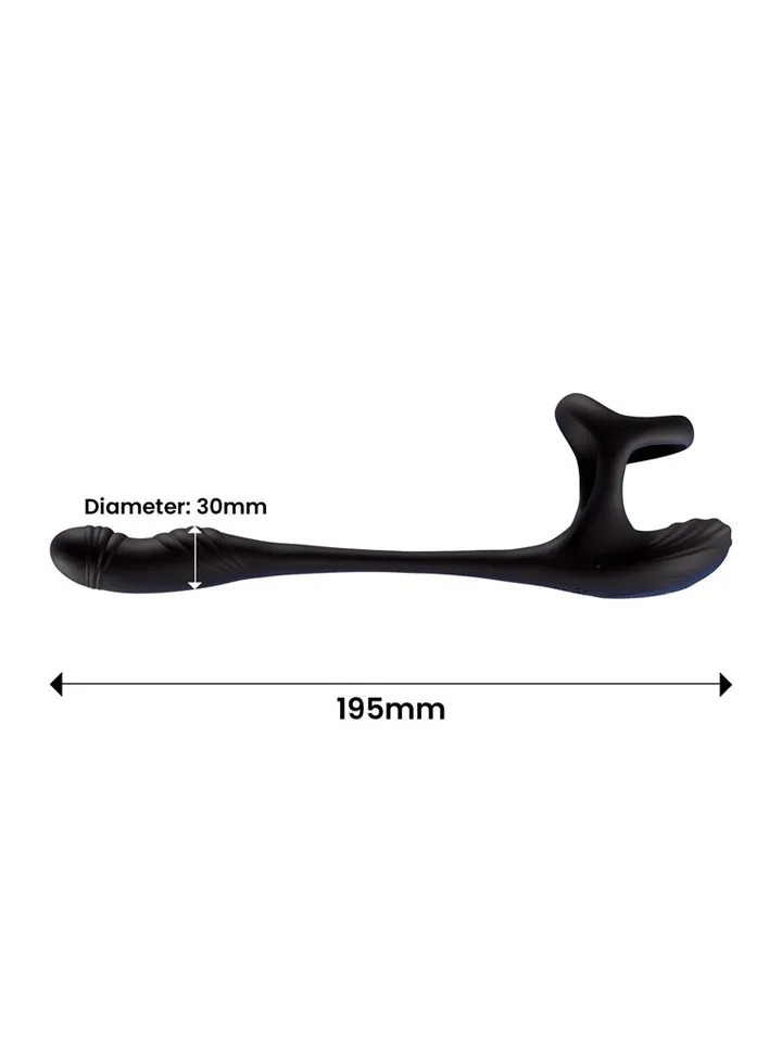 Kamber Waving Vibrating Anal Plug & Cockring - Anal plug with penis ring 5 [full]