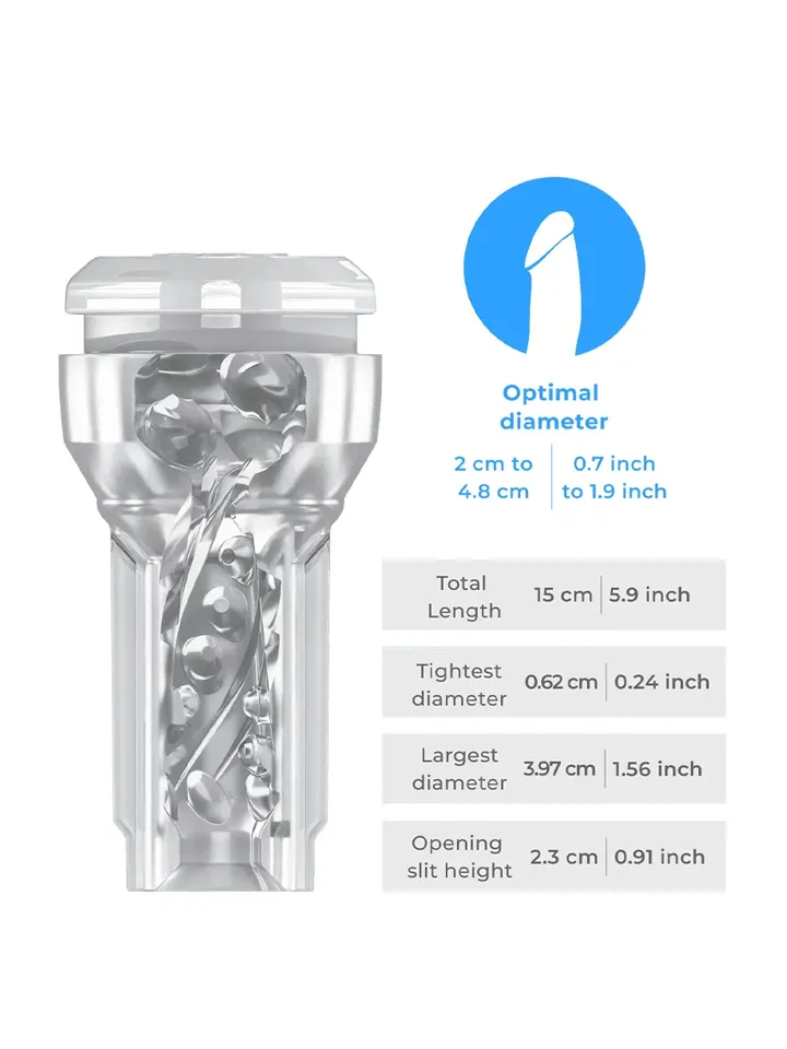 Kiiroo Feel Crystal Pocket Stroker + PowerBlow - Masturbator 3 [full]