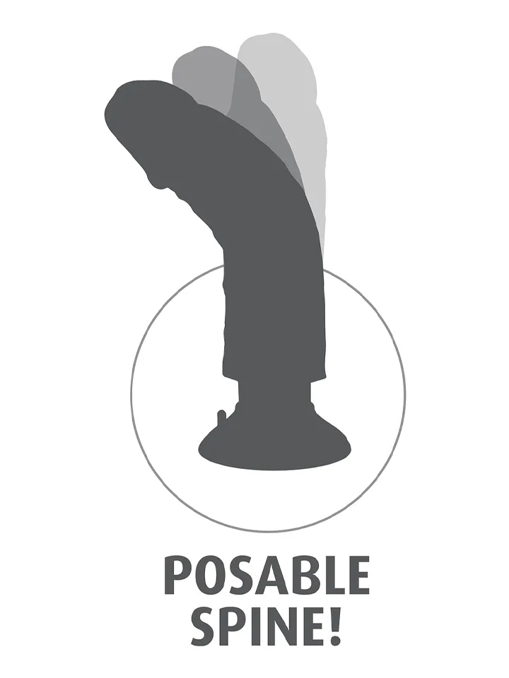 King Cock Realistic Vibrator 25,4 cm - Vibrating dilator 4 [full]
