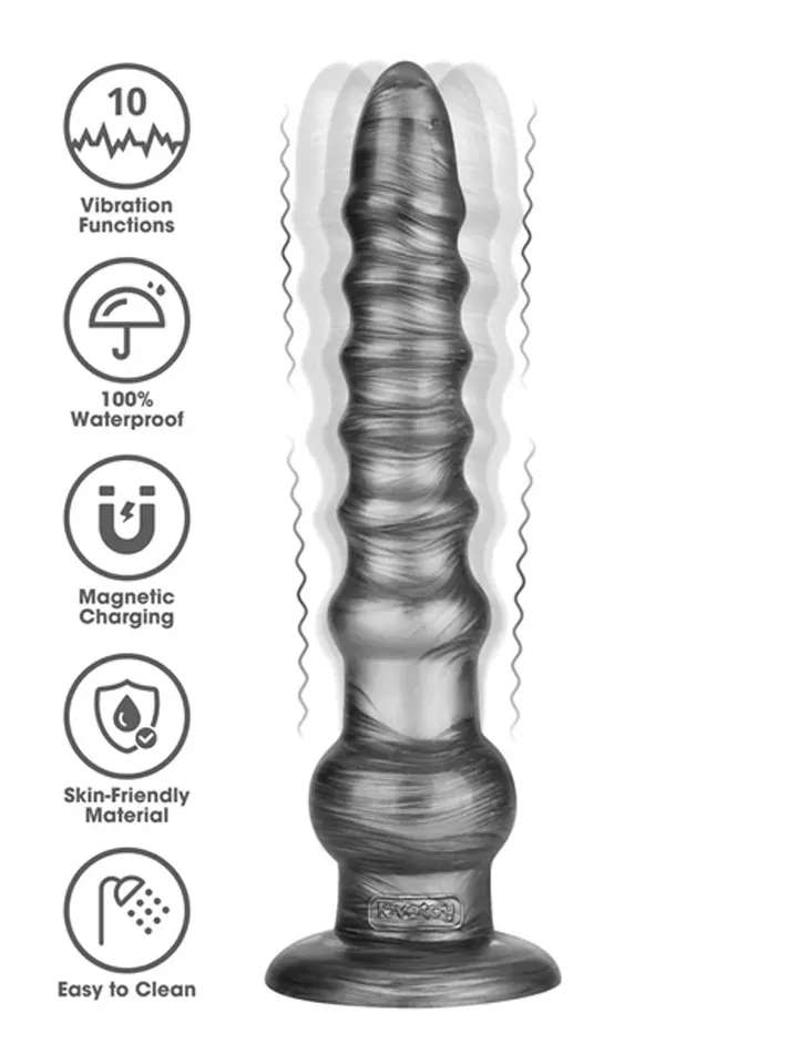 King Sized Vibrating Vibrax Slider 32,3 cm - Vibrating anal dildo 1 [full]