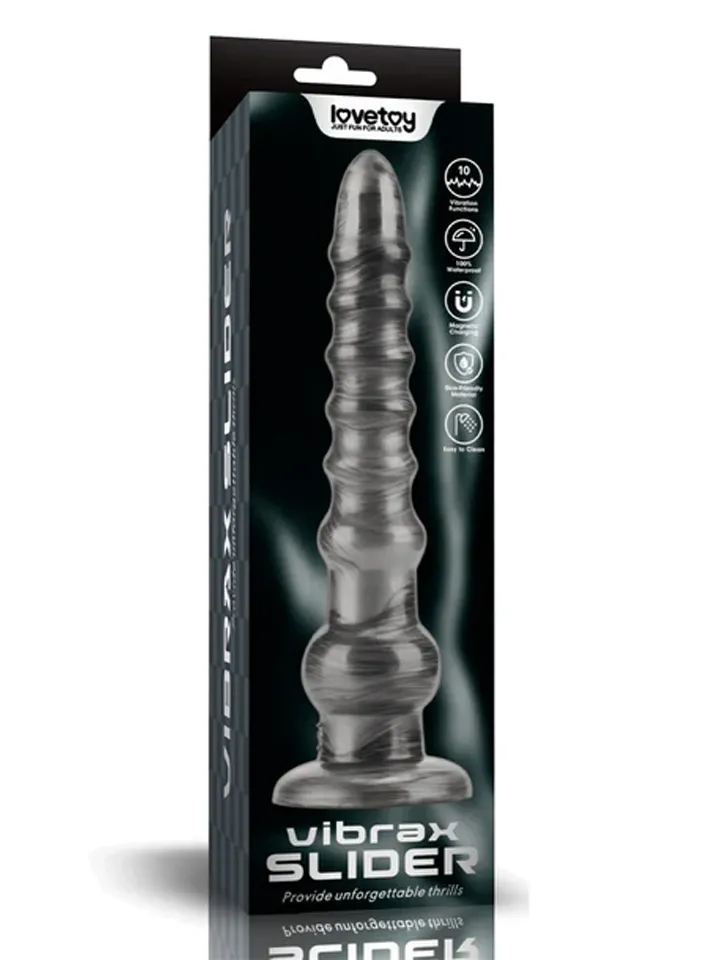 King Sized Vibrating Vibrax Slider 32,3 cm - Vibrating anal dildo 6 [full]