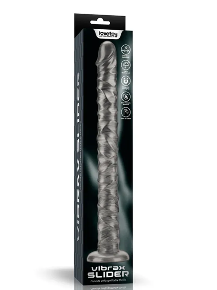 King Sized Vibrating Vibrax Slider 40,8 cm - Vibrating anal dildo 4 [full]