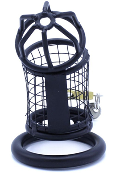 Kiotos Chastity Cage Squares Black 45 mm - Chastity cage 3