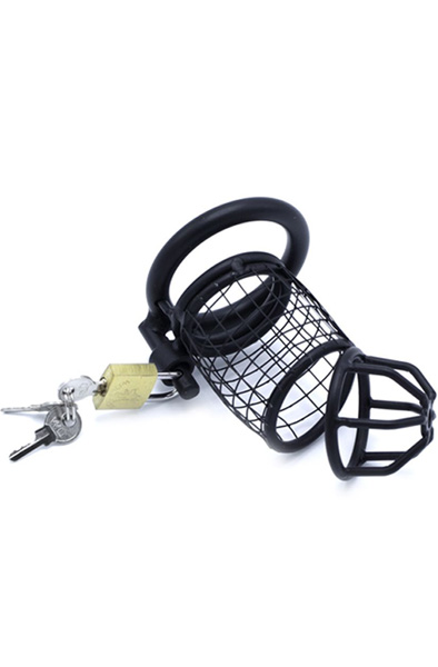 Kiotos Chastity Cage Squares Black 45 mm - Chastity cage 4