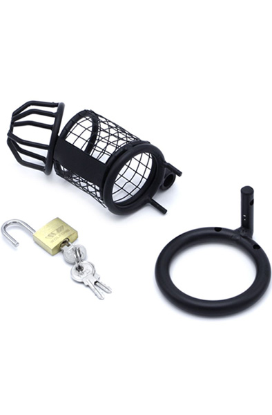 Kiotos Chastity Cage Squares Black 45 mm - Chastity cage 5