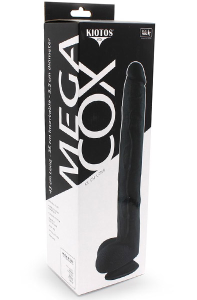 Kiotos Cox Mega Black 04 43 cm - XL dildo 3