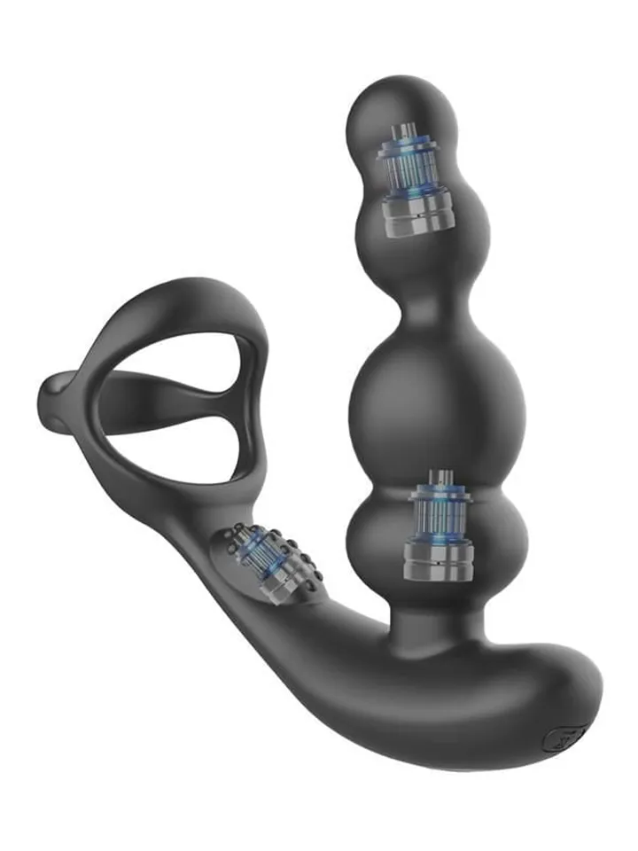 Klark Waving & Vibrating Plug With Remote - Prostate vibrator with penis ring 2 [full]