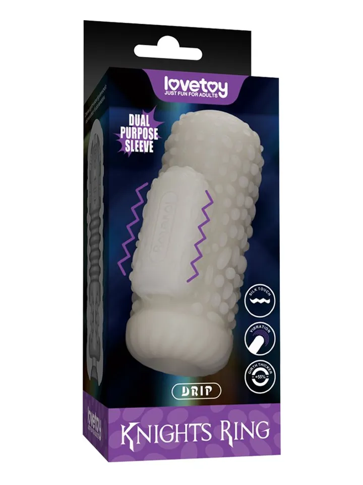 Knights Ring Vibrating Dual Purpose Sleeve-Drip - Vibrating penis extender 1 [full]