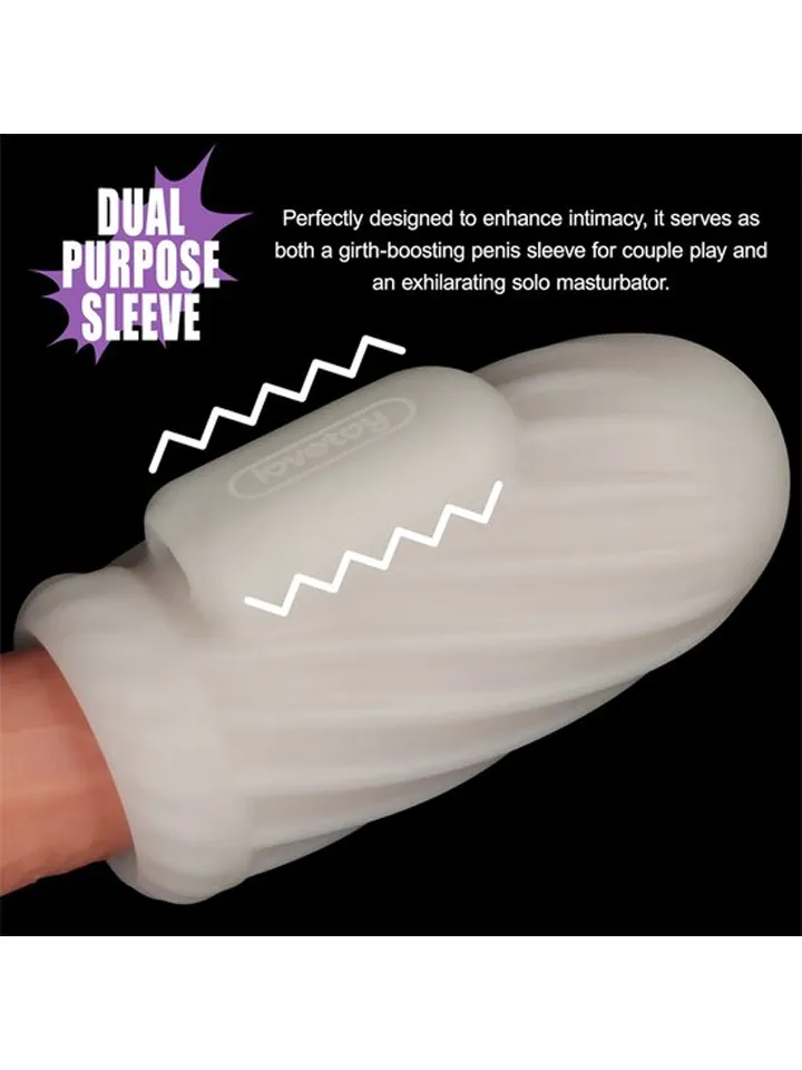 Knights Ring Vibrating Dual Purpose Sleeve-Spiral - Vibrating penis extender 4 [full]