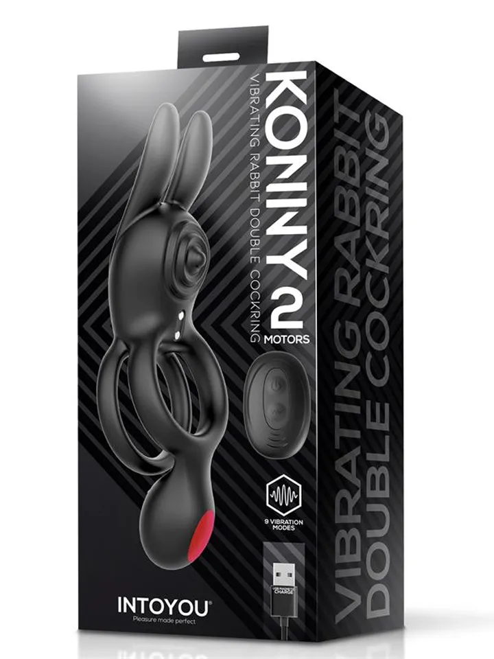 Konny Vibrating Rabbit Double Cockring - Rabbit cock ring 5 [full]