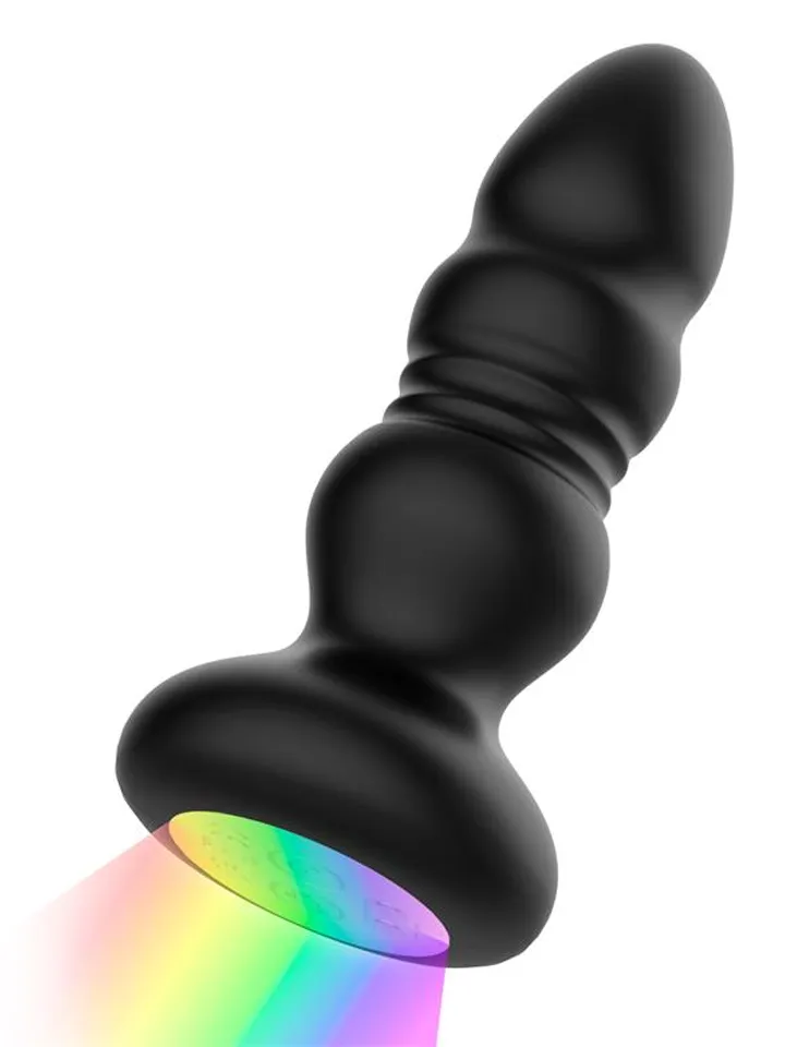Krax Butt Plug With Vibration, Thrusting & Led Light - Vibrating anal plug 2 [full]