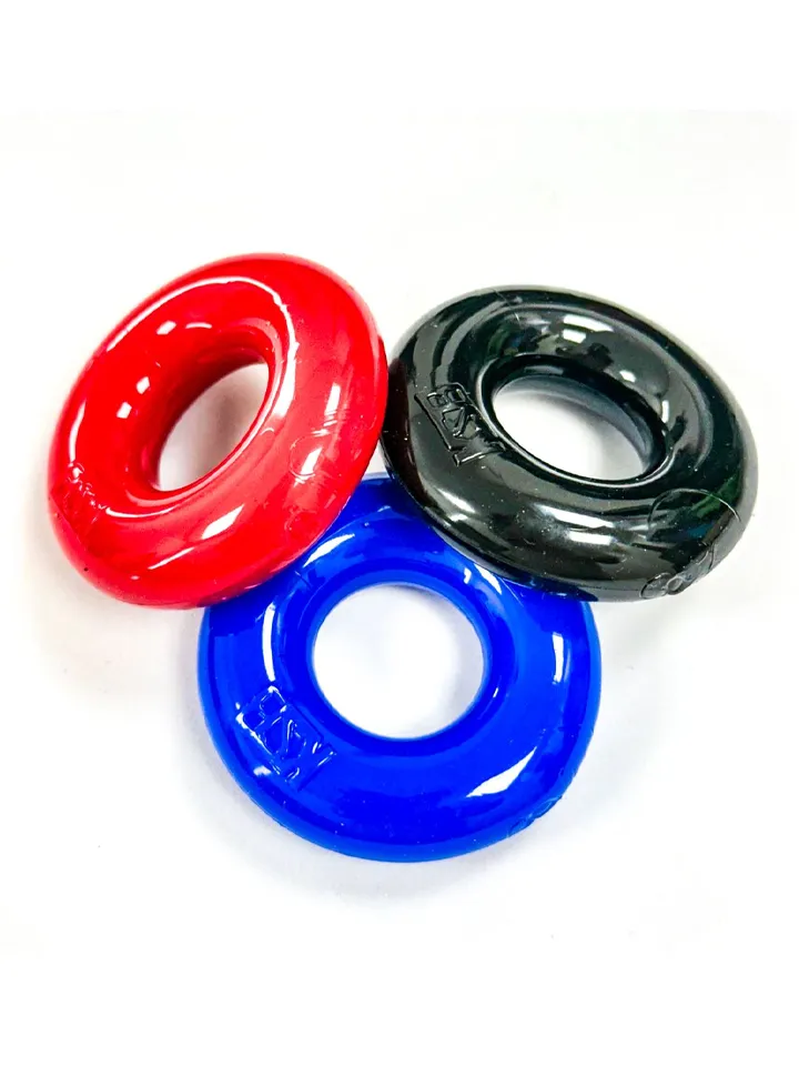 KSB Max-Stretch Cockring 3-pack - Cock ring set 2 [full]