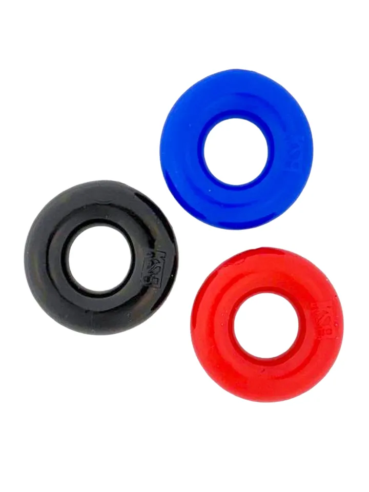 KSB Max-Stretch Cockring 3-pack - Cock ring set 3 [full]