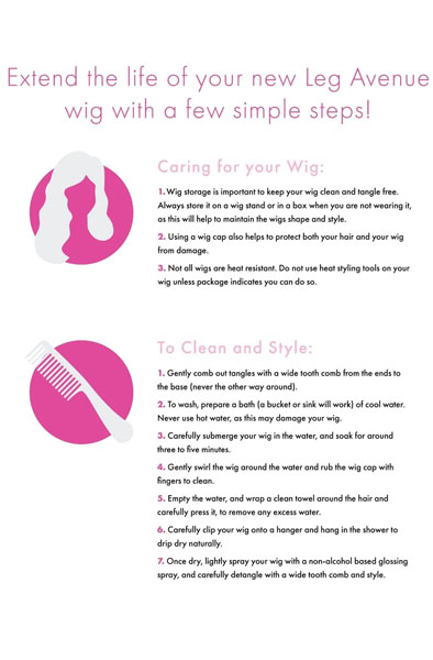 Leg Avenue Harlequin Wig Black/Red - Wig 3