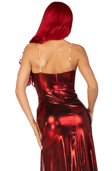 Leg Avenue Shimmer Bodysuit Red - Role play & Masquerade 2