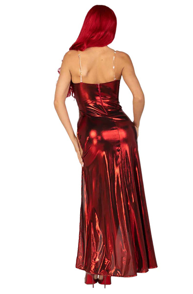 Leg Avenue Shimmer Bodysuit Red - Role play & Masquerade 4