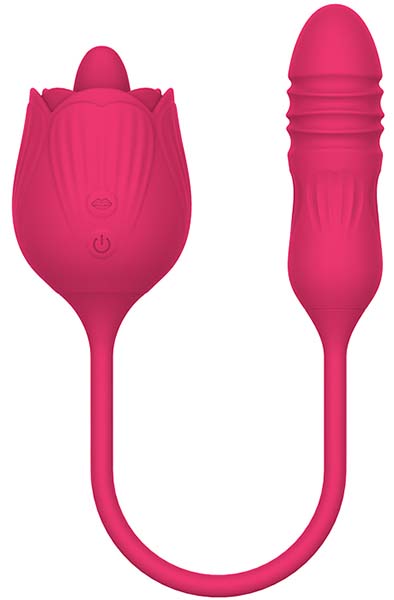 Licking Rose + Thrusting Dildo - Clitoral stimulator 1