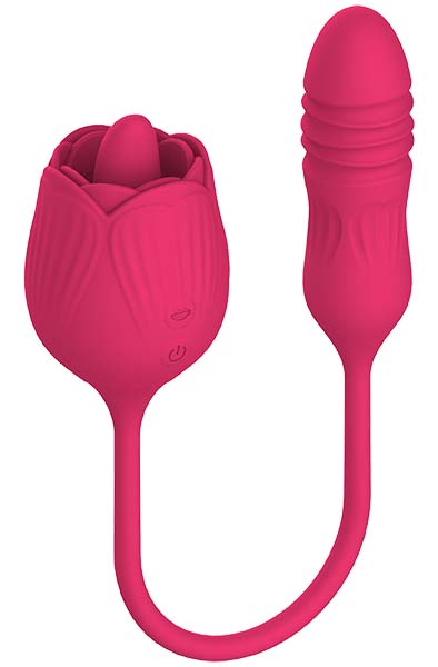 Licking Rose + Thrusting Dildo - Clitoral stimulator 2