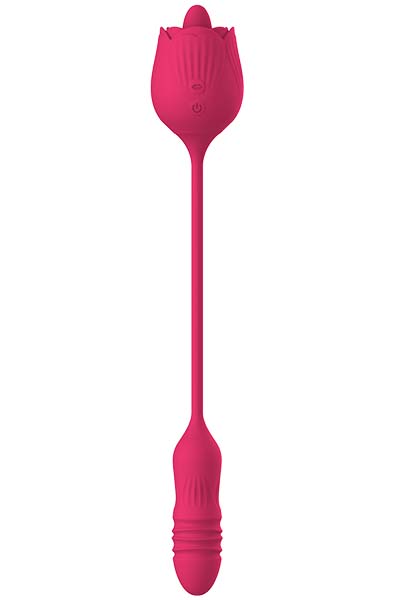 Licking Rose + Thrusting Dildo - Clitoral stimulator 3