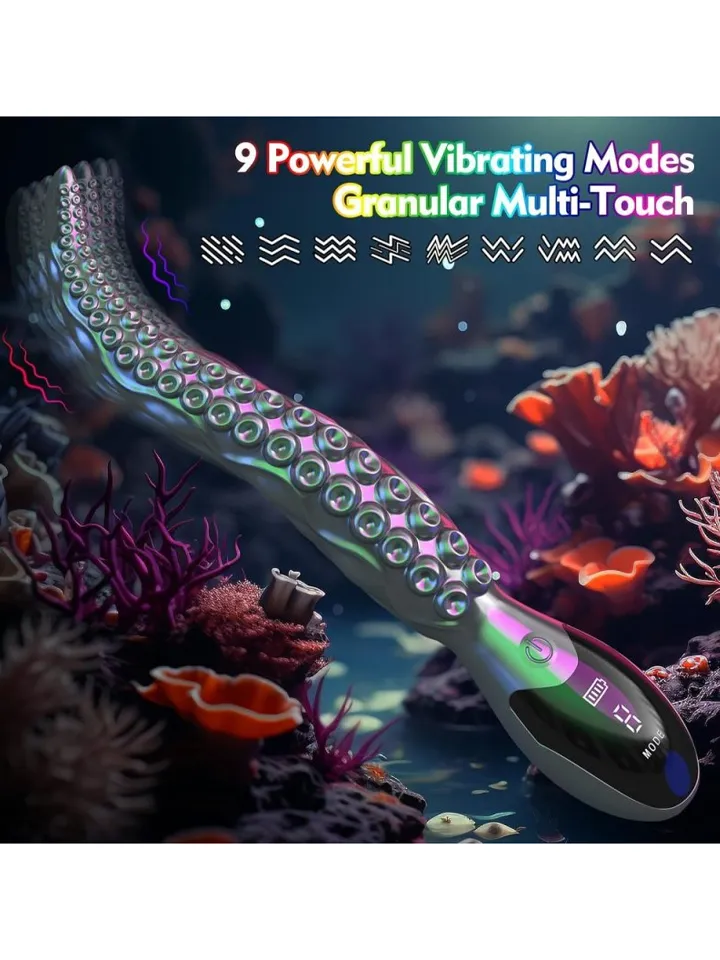 Litak Vibrating Handle Dildo 27 cm - Vibrating anal dildo 4 [full]