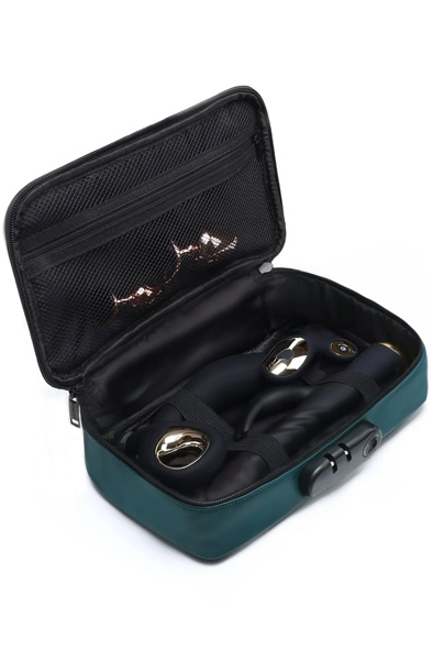 Lockable Discreet Box Luxury Green - Storage of sex toys 3