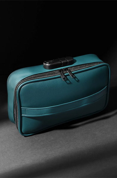 Lockable Discreet Box Luxury Green - Storage of sex toys 7