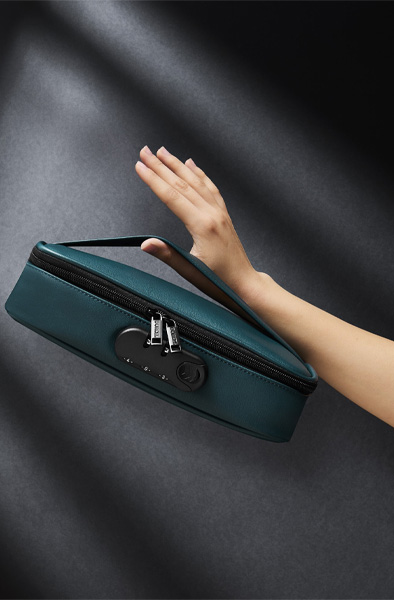 Lockable Discreet Box Luxury Green - Storage of sex toys 8