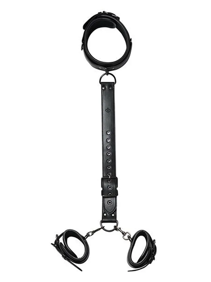 Locking Harness Bondage Collar & Wrist Restraints - Bondage sele 1 [full]